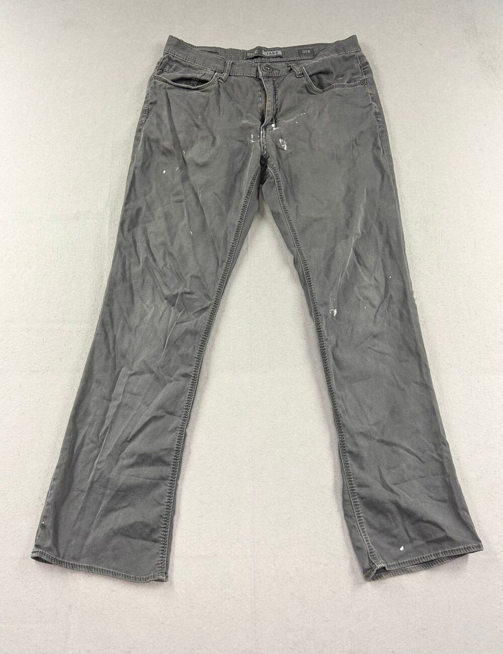 BKE Jake Men's Gray Dark Wash Classic Straight Leg Jeans 31R